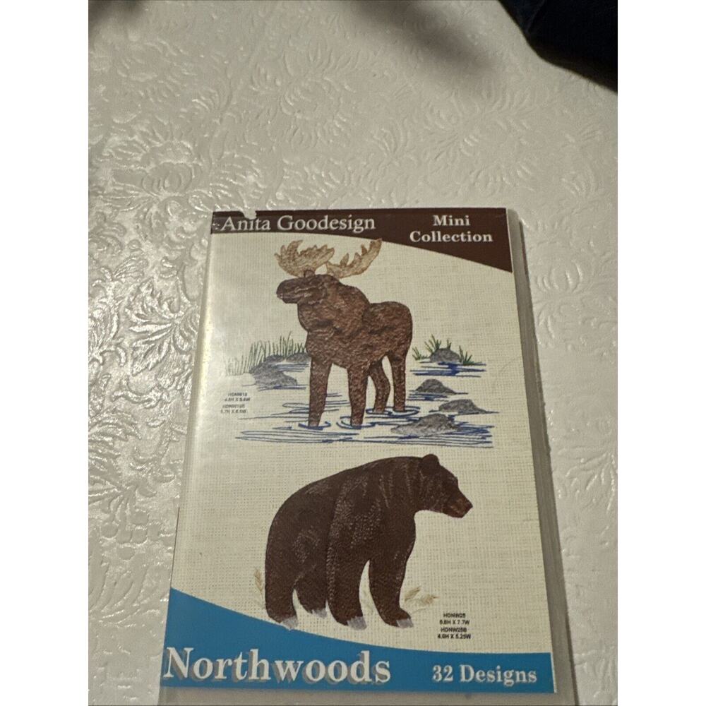 Northwoods Anita Goodesign Mini Collection 32 Embroidery Design CD EUC